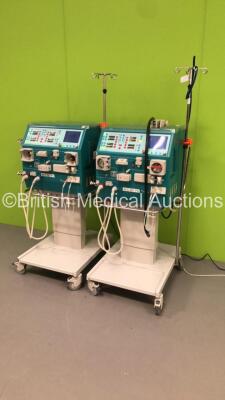 2 x Gambro AK 200 Ultra S Dialysis Machines Version 10.00 with Hoses (Both Power Up-Missing Plastic Caps-See Photos) * SN 17503 / 17499 * - 7