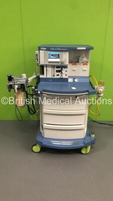 Drager Fabius GS Premium Anaesthesia Machine Software Version 3.34a - Total Run Hours 1595 - Total Vent 370 Hours with Bellows, Absorber and Hoses (Powers Up)