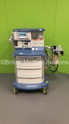 Drager Fabius GS Premium Anaesthesia Machine Software Version 3.34a - Total Run Hours 3463 - Total Vent Hours 1279 with Bellows, Absorber and Hoses (Powers Up)