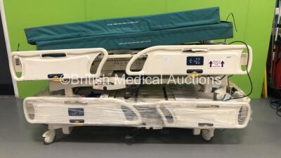 2 x Stryker Electric Hospital Beds (Both 110 Power Supply - 2 x Broken / Snapped Wheels) with 2 x Mattresses