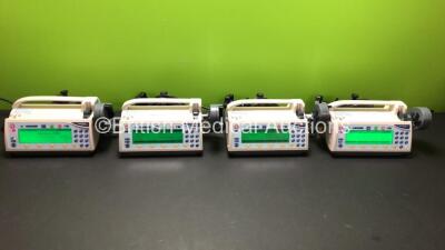 4 x Smiths Medfusion 3500 Syringe Pumps Version V3.0.6 (All Power Up) *M99761 - M25386 - M09402 - M71363*