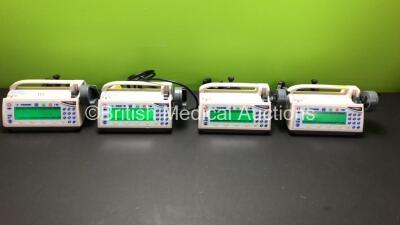 4 x Smiths Medfusion 3500 Syringe Pumps Version V3.0.6 (All Power Up) *M71422 - M12888 - M3416 - M71376*