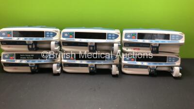 6 x CareFusion Alaris GH Guardrails Plus (1 x Powers Up with Alarm, 5 x No Power)