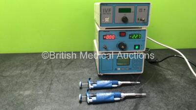 Mixed Lot Including 1 x IVF KMAR 5100 Ultra Quiet Unit (Powers Up) 1 x Cook KMAR 5000 Regulated Vacuum Pump (Powers Up) 1 x Cook KMAR 4000 Unit (Powers Up) 2 x VW Ergonomic High Performance Single Channel Variable Volume Pipettors