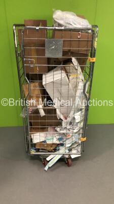 Mixed Cage of Consumables Including Portex Tracheal Tube Holders,BD Preset Eclipse Arterial Blood Collection Syringes and BD Alaris Pump Infusion Burette Sets (Cage Not Included)