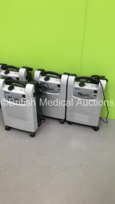 5 x Nidek Medical Nuvo Lite 3 Mark 5 Oxygen Concentrators (All Power Up) * Stock Photo Taken * - 3