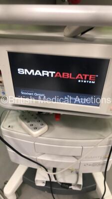 Stack Trolley Including BioSense Webster Carto 3 Unit * Mfd 2010 *,Stockert SmartABlate RF Generator System * Mfd 2017 * with Accessories and Footswitch (Powers Up) * SN 11566 / G4C-2272 * - 2