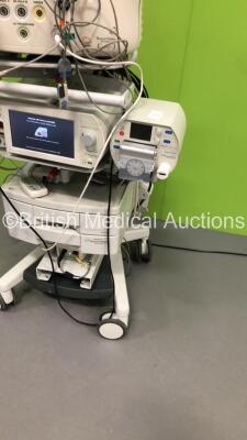 Stack Trolley Including BioSense Webster Carto 3 Unit * Mfd 2010 *,Stockert SmartABlate RF Generator System * Mfd 2017 * with Accessories and Footswitch (Powers Up) * SN 11566 / G4C-2272 * - 5