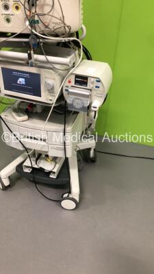 Stack Trolley Including BioSense Webster Carto 3 Unit * Mfd 2010 *,Stockert SmartABlate RF Generator System * Mfd 2017 * with Accessories and Footswitch (Powers Up) * SN 11566 / G4C-2272 * - 6