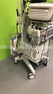 Stack Trolley Including BioSense Webster Carto 3 Unit * Mfd 2010 *,Stockert SmartABlate RF Generator System * Mfd 2017 * with Accessories and Footswitch (Powers Up) * SN 11566 / G4C-2272 * - 9