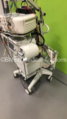 Stack Trolley Including BioSense Webster Carto 3 Unit * Mfd 2010 *,Stockert SmartABlate RF Generator System * Mfd 2017 * with Accessories and Footswitch (Powers Up) * SN 11566 / G4C-2272 * - 10