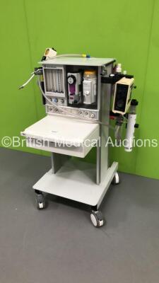 Datex-Ohmeda Aestiva/5 Induction Anaesthesia Machine with 1 x Blease Isoflurane Vaporizer,1 x Drager Vapor 2000 Sevoflurane Vaporizer,PneuPac VentiPac MRI Compatible Ventilator with AlarmPac,Hoses and Regulator * Asset No FS0171408 / FS 0098450 / FS 00980 - 7