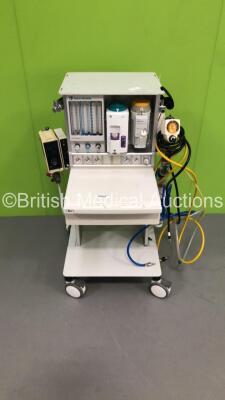 Datex-Ohmeda Aestiva/5 Induction Anaesthesia Machine with 1 x Datex-Ohmeda TEC 7 Isoflurane Vaporizer,1 x Drager Vapor 2000 Sevoflurane Vaporizer,PneuPac VentiPac MRI Compatible Ventilator with AlarmPac,Hoses and Regulator * Asset No FS 0098068 / FS 00980 - 2