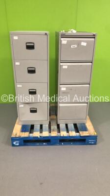 2 x Metal Filing Cabinets * On Pallet *