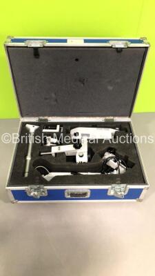 Carl Zeiss OPMI 11 Surgical Microscope in Flight Case with 2 x 12,5x Eyepieces,f 200 T * Lens,Arm,Base Unit and Accessories