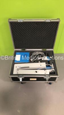 Moller-Wedel Spectra 900 Surgical Microscope in Flight Case with 2 x 12.5 x/17 B Eyepieces,f=200 Lens,Arm and Moller-Wedel FS 1100 Light Source Unit