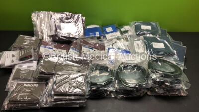 Job Lot of BP Hoses and Cuffs Including Philips Comfort Care, GE Dura-Cuf and LiDCO, See Photos for Refs.