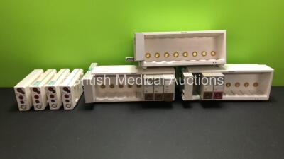 Job Lot Including 4 x Philips M3001A Modules *Mfd 1 x 2014, 3 x 2004 with 1 x Casing Damage - See Photo* and