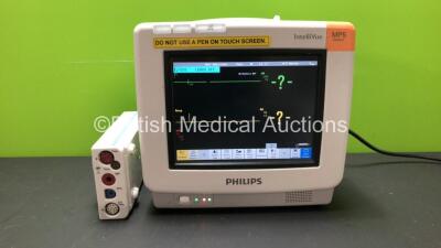 1 x Philips IntelliVue MP5 Neonatal Monitor *Mfd 2009* (Powers Up) and 1 x Philips M3001A Module Including ECG/Resp, SpO2, NBP, Press and Temp Options *Mfd 2009*