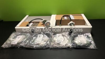 Job Lot Including 2 x Olympus MAJ-1643 Drawer Units, 2 x Olympus MAJ-1957 2.5m Multi Remote Cables, 2 x Olympus MH-995 Remote Cables, 1 x Olympus MAJ1875 Receiver Dish Cables, 2 x Olympus MH-984 RGB Video Cables and 2 x Olympus MAJ-901 Water Containers