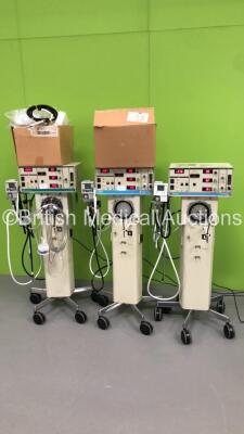 1 x SensorMedics Model 3100B Oscillatory Ventilator with Hoses and Accessories,1 x Viasys Healthcare SensorMedics 3100A Oscillatory Ventilator with Hoses and Accessories and 1 x CareFusion SensorMedics 3100A Oscillatory Ventilator with Hoses (All Power Up