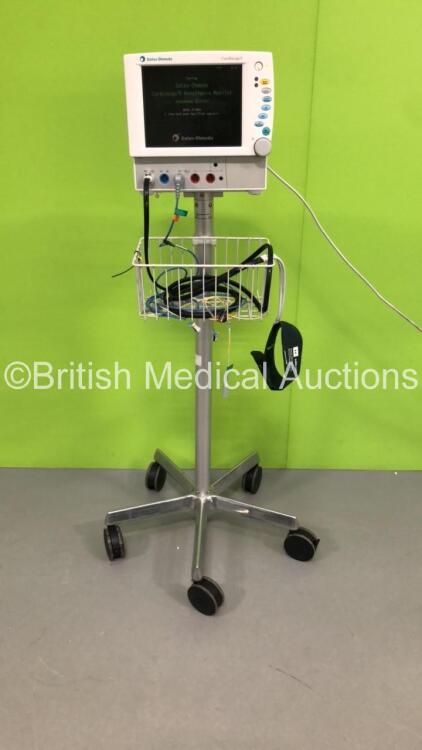 Datex-Ohmeda Cardiocap/5 Patient Monitor with NIBP,ECG,SpO2,P1,P2,T1 and T2 Options,1 x SpO2 Lead,1 x BP Hose and 1 x BP Cuff (Powers Up) * SN 5167469 *