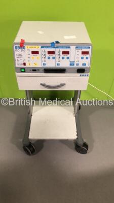 ERBE ICC 350 Electrosurgical / Diathermy Unit on Stand (Draws Power - Blank Display - Front Panel Loose - Poss Spares and Repairs - See Pictures) *S/N 10129-029*