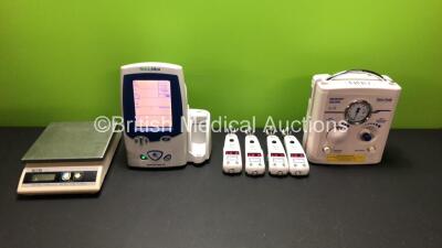 Mixed Lot Including 4 x Exergen Temporal Scanners, 1 x Welch Allyn Spot Vital Signs LXi Monitor (Powers Up) 1 x Fisher & Paykel Neopuff Infant T-Piece Resuscitator and 1 x Tanita KD-200 Scale