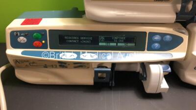 7 x Alaris Syringe Pumps Including 2 x CareFusion, 2 x CardinalHealth and 3 x Asena (4 x Power Up with 2 x Service Required and 1 x Alarm, 3 x No Power) *800105414 - 800258381 - 800103520 - 800113700 - 800103686* - 6