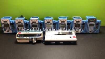 Job Lot Including 1 x Asena Alaris GS Syringe Pump, 1 x Alaris Ivac PCAM Syringe Pump, 6 x CareFusion Alaris SE Pumps and 1 x Alaris Signature Edition Gold Pump *800104010 - 500108172 - 9882717 - 4029674*