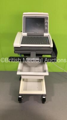 GE MAC 5500 ECG Machine on Stand (Powers Up with Blank Screen)