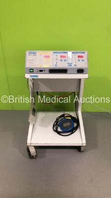 ERBE ICC 300 Electrosurgical / Diathermy Unit on Stand with Dual Footswitch (Powers Up) *S/N 10728-334*