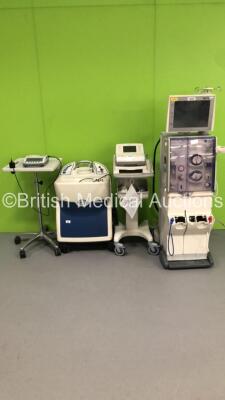 Mixed Lot Including 1 x Fresenius Medical Care 5008 CorDiax Dialysis Machine (Spares and Repairs), 1 x Philips PageWriter Trim II ECG Machine (Powers Up), 1 x Atec Pearl Breast Biopsy System (No Power) and 1 x Verathon Bladder Scan Model BVI 3000 with Pro