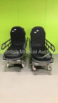 2 x Anetic Aid QA3 Hydraulic Patient Couches (Hydraulics Tested Working)