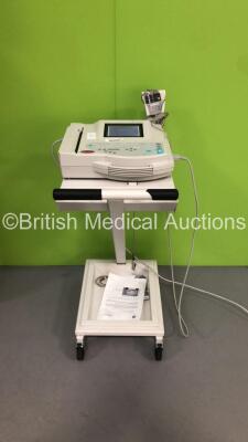 GE MAC 1200 ST ECG Machine on Stand with 10 Lead ECG Leads (Powers Up) *S/N FS0071379*