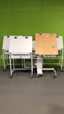 5 x Bristol Maid Presentation/Clipboard Mobile Trolleys