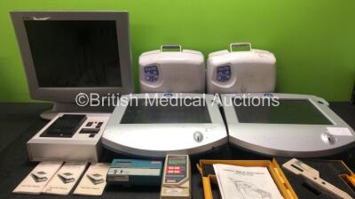 Mixed Lot Including 1 x Ultra Sharp Monitor, 2 x K2 Medical Systems Monitors, 1 x QA Sensi Densitometer, 1 x Dual Frequency Densitometer, 1 x D7 443 Densitometer, 1 x Manger Airflo Compressors and 1 x Digit X Densitometer