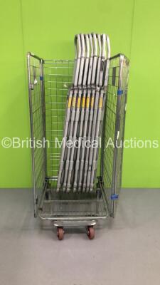 8 x Spencer Aluminium Scoop Stretchers (Cage Not Included) *S/N NA*