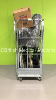 Mixed Cage Including 3 x Wheelchairs, Battery and Mattress (Cage Not Included)