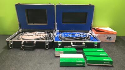 Mixed Lot Including 2 x Calibration Pairing Electrometer Cables, 5 x Welch Allyn Ref 90100 Handles and 1 x Truly Blood Pressure Monitor *SN 21292*