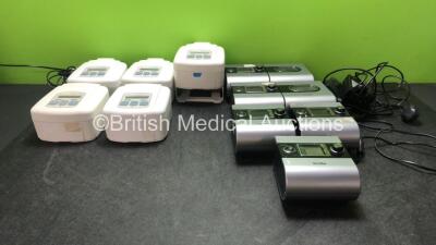 Mixed Lot Including ResMed S9 Escape CPAP Units with 2 x ResMed H5i Humidifier Units and 3 x AC Power Supplies (All Power Up) 5 x DeVilbiss Sleep Cubes (All Power Up)