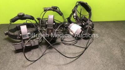 3 x Keeler Vantage Indirect Ophthalmoscopes with 1 x AC Power Supply (1 x Power Up, 2 x No Power)