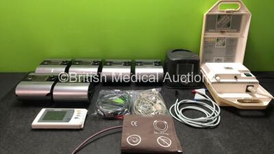 Mixed Lot Including 4 x ResMed S9 Auto Set CPAP Units(All Power Up when Tested with Stock Power Supply, with Damaged Casing-See Photo) 2 x ResMed SP Escape CPAP Units (Both Power Up when Tested with Stock Power Supply) 1 x Philips IntelliVue X2 Hand Held 