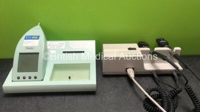 Mixed Lot Including 1 x Kamplex MTP10 Tympanometer Printer PC Unit (Untested Due to Missing Power Supply) 1 x Welch Allyn 767 Series Wall Mounted Ophthalmoscope with 2 x Attachments (Powers Up) *SN 585220, 08071*