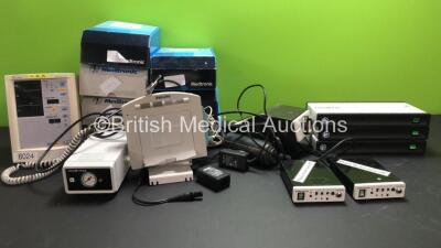 Mixed Lot Including 1 x Datascope Accutorr Plus Patient Monitor, 3 x Isomed Video Isolation Amplifiers, 1 x Radiometer TCC3 Radiometer, 2 x Carl Zeiss MediLive Primo Switches. 1 x Castellini X Range 65/I X Ray Head and 7 x Medtronic My Care Link Patient 