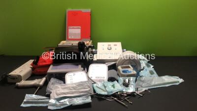 Mixed Lot Including 1 x Smith & Nephew Renasys Go Negative Wound Therapy Unit, 1 x Sonolift Titanium Unit with 2 x Handpieces, 2 x Omron IntelliSense M6 HEM-7211-E8 Blood Pressure Monitors with Cuffs, 1 x Nellcor N-560 Pulse Oximeter, 1 x Hall Series 4 Tr