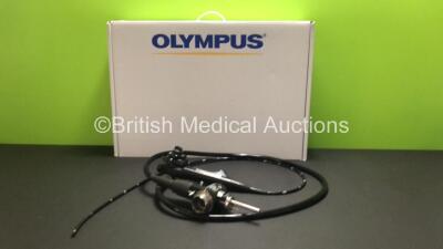 Olympus GIF-XP260 Video Gastroscope in Case - Engineer's Report : Optical System - No Fault Found, Angulation - Not Reaching Specification, To Be Adjusted, Insertion Tube - Minor Crush Mark, Light Transmission - No Fault Found, Channels - No Fault Found, 