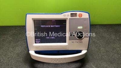 Zoll R Series Plus Defibrillator Including ECG and Printer Options with 1 x Zoll Sure Power Battery and 1 x Paddle Lead (Powers Up) *SN AF12B020920*