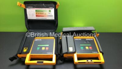 1 x Medtronic Lifepak 500 Biphasic Automated External Defibrillator in Carry Case (Untested Due to No Battery) and 1 x Lifepak 500T AED Training System in Carry Case