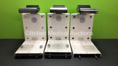 3 x Lifepak Defibrillator Wall Mounting Brackets